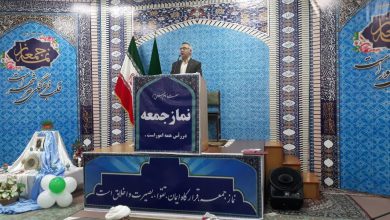 سخنرانی مدیرعامل شرکت توزیع نیروی برق استان اردبیل پیش از اقامه نمازجمعه خلخال