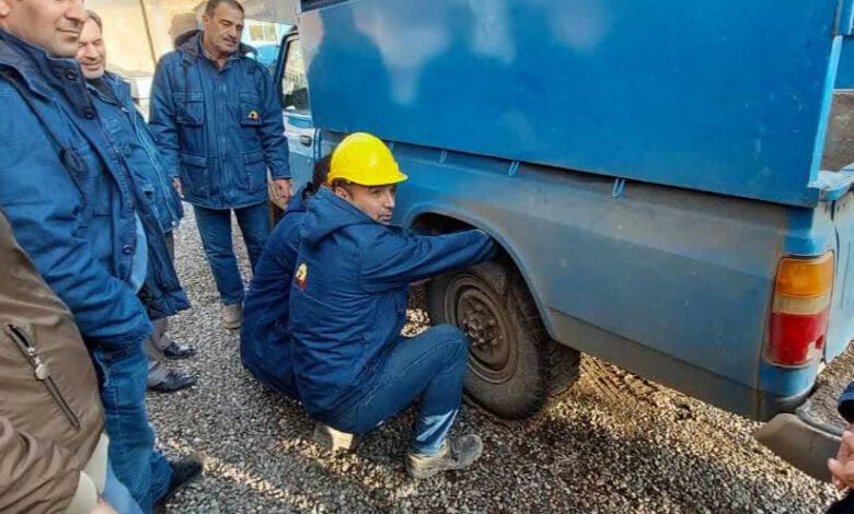 برگزاری مانور عملیاتی برای آمادگی ناوگان موتوری شرکت توزیع برق استان اردبیل